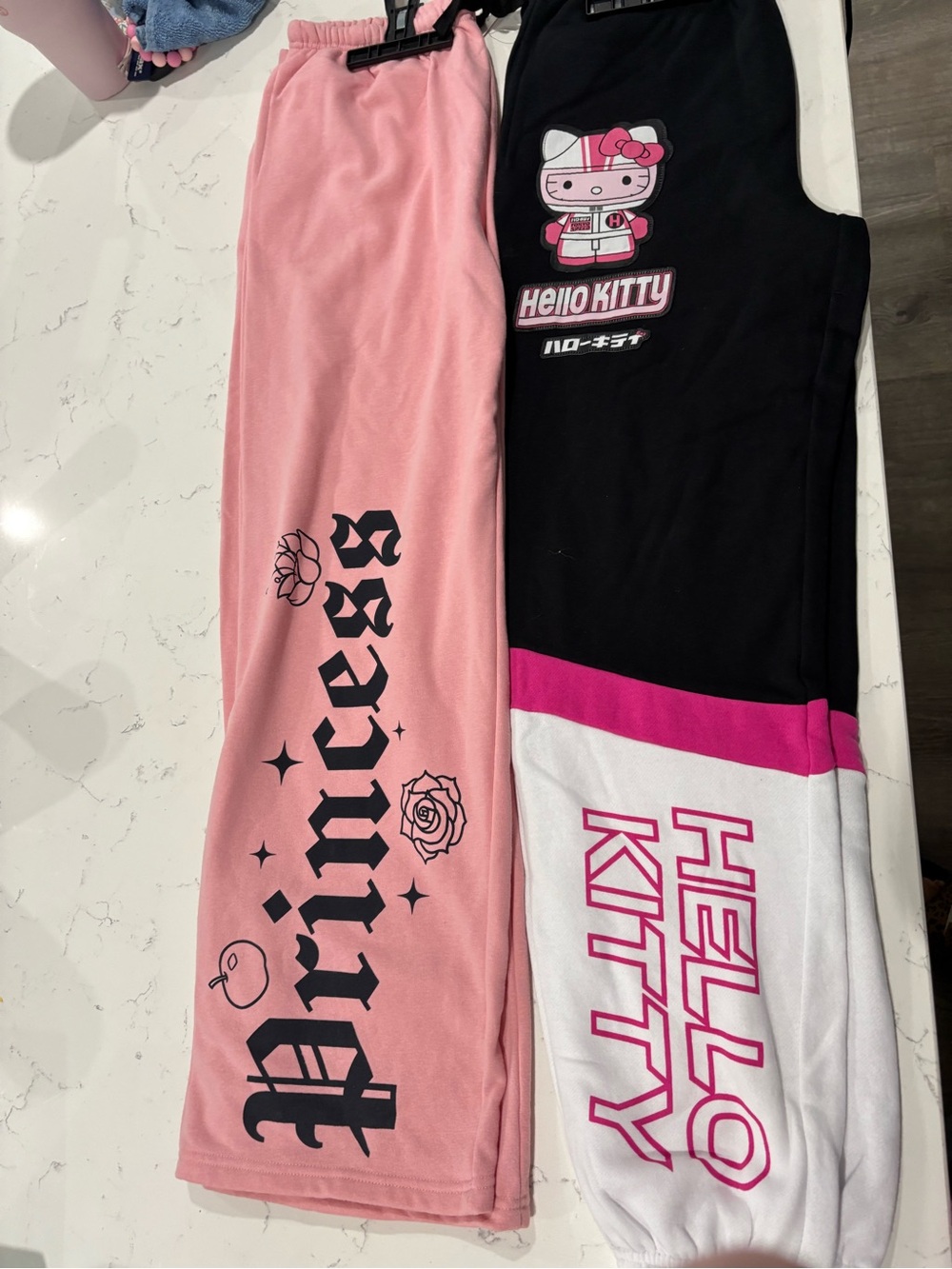Bundle of 2:  Hello Kitty Lounge Pants and Disney princess pants